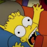 Bart Simpson Screaming On The School Bus