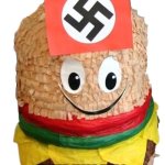 hate | THIS IS NAZI CHEESE BURGER; HATE HIM TELL HIM BAD THINGS | image tagged in the nazi cheeseburger | made w/ Imgflip meme maker