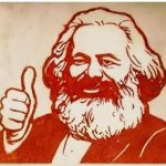 Karl Marx thumbs up