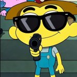 Cricket green with a gun