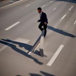 Man walk street GIF Template