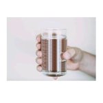 Hand holding a glass of water template