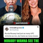 Funny | NOBODY WANNA SEE THE ROIDED OUT DUDE LOOKING BROAD VS  THE ROUSEY ONE | image tagged in funny,mma,ufc,steroids,ronda rousey,cyborg | made w/ Imgflip meme maker