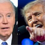 Trump shouting at Biden