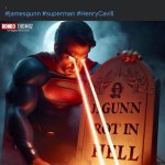 Superman burns a grave