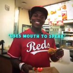 *USES MOUTH TO SPEAK*