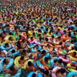 Crowded pool