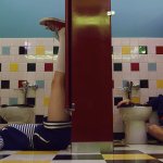 Stranger Things: Steve and Robin on the Bathroom Floor