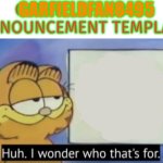 annoucment template. template