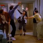 Seinfeld Cheering Dance GIF Template