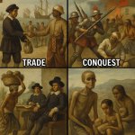 meme of the history of Dutch colonialism in Indonesia
