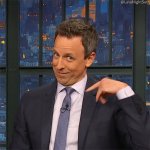 Seth Meyers Crazy sign Cray-Cray GIF Template