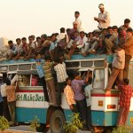 Overcrowded Bus in India