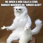 I like emergency alert systems | ME WHEN A NON CALLS A CIVIL DANGER WARNING AN "AMBER ALERT" | image tagged in and just like that | made w/ Imgflip meme maker
