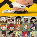 The Louds and The Others Loves The Peanuts Movie (2015) | image tagged in the loud and the others meet/love a blank meme | made w/ Imgflip meme maker