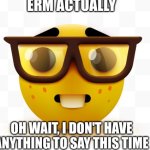 ERM actually Nerd template