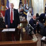 Trump Oval Office Faint meme