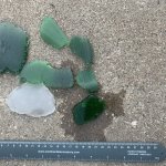 Beach glass made in cement mixer