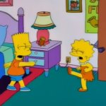 Bart and Lisa Fighting