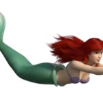 ariel swimming