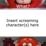 Who screams at Mei Lee?