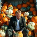 Donald Trump truckload of pumpkins meme