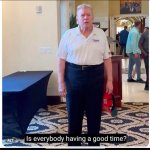 Trump having a good time