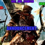 Noli dungeon keeper and braindead’s announcement temp meme