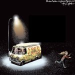 Trump predator candy van comic meme
