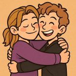 stray kids Felix and bangchan hugging template