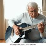 Old Man Playing Guitar