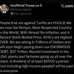 Trump truth social post