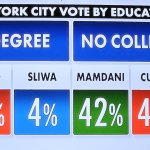 NYC voters by education survey 2025 meme