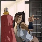 korra pointing