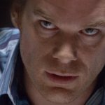 Dexter angry stare meme