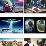 Aliens trip to invade America's blue states meme