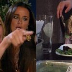 Sydney Sweeny and Shouting woman