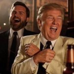 Trump and JD Vance laughing template