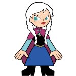 Princess Anna in Hero 108 Style (White Hair Ver.)