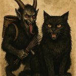 Krampus and jolakotturinn together