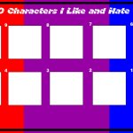 top 10 characters i like and hate