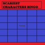 Scariest characters bingo