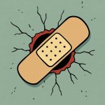 bandaid on a bullet hole