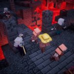 Minecraft Dungeons Evoker Attacking Villagers meme