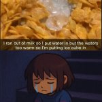 Depressed Frisk | image tagged in depressed frisk | made w/ Imgflip meme maker