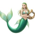 Harp mermaid