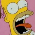 Shocked Homer simpson