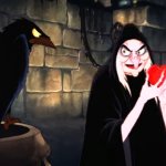 Snow White Evil Queen Apple and Crow