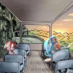 Mace and Whip on a bus