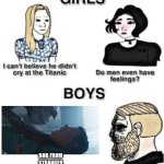 People who watched stranger things the entire series will understand this | BOB FROM STRANGER THINGS IS DEAD | image tagged in do men even have feelings | made w/ Imgflip meme maker